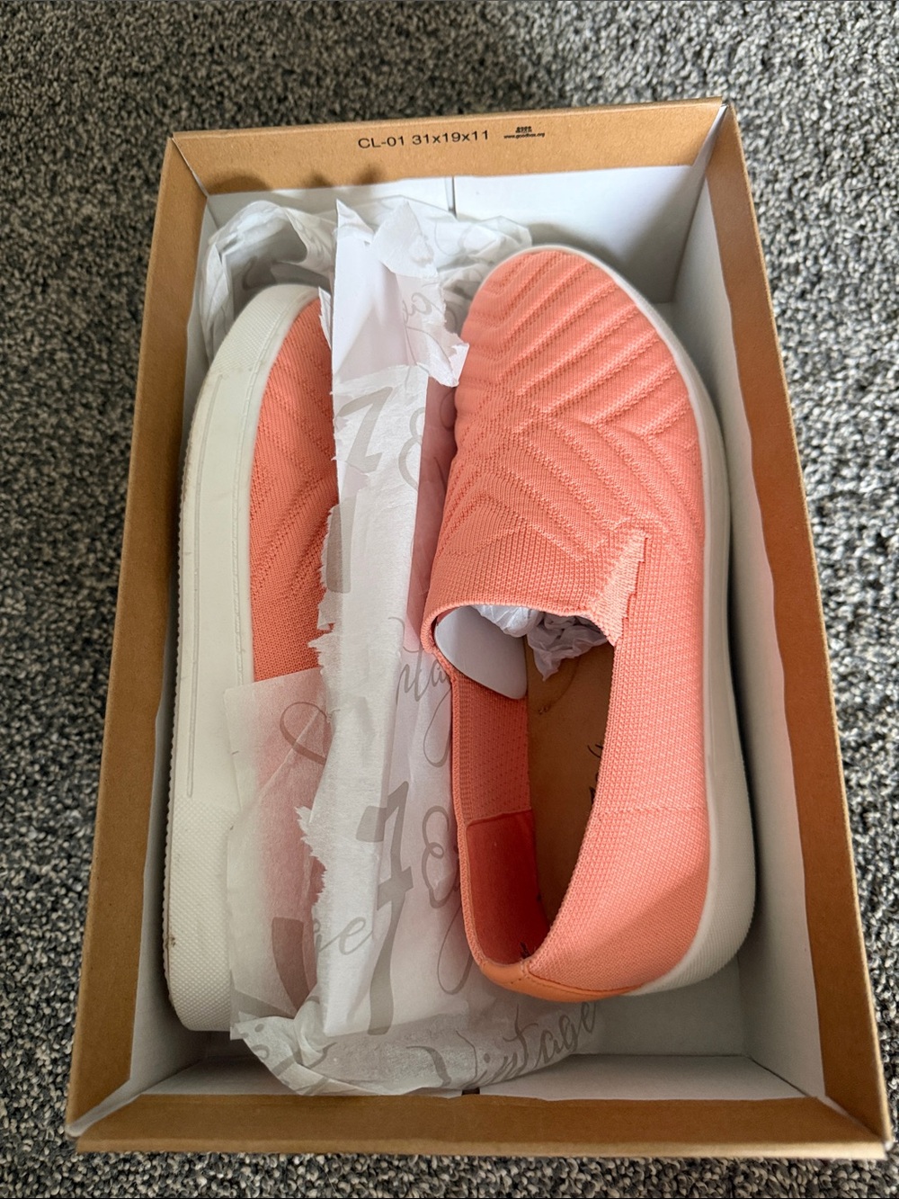 Women’s Coral Slip-On Knit Sneakers